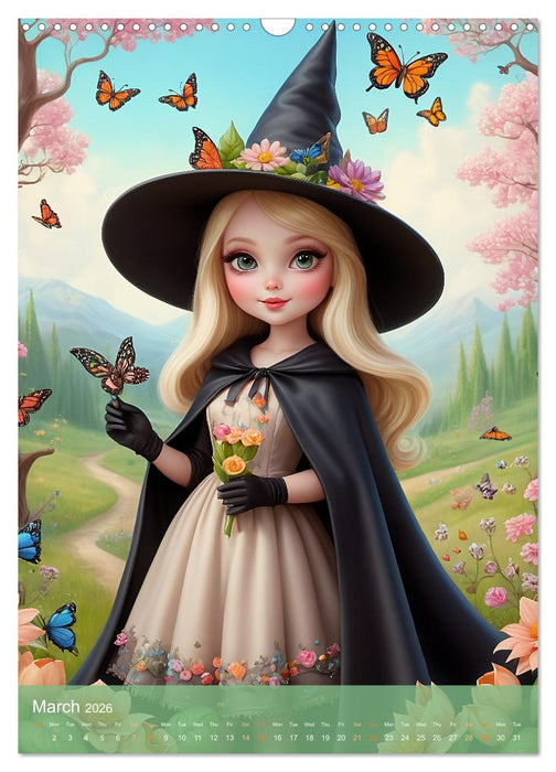 Cute weather witches (CALVENDO Monthly Calendar 2026)