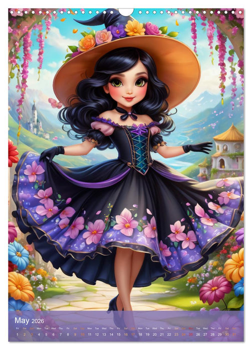 Cute weather witches (CALVENDO Monthly Calendar 2026)