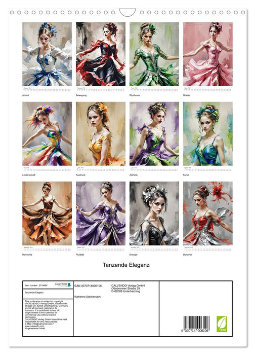 Dancing elegance (CALVENDO Monthly Calendar 2026)