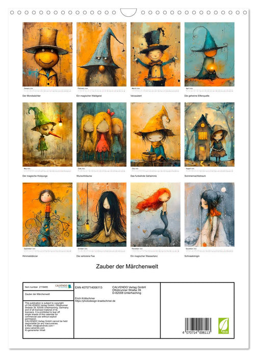 The magic of the fairytale world (CALVENDO Monthly Calendar 2026)