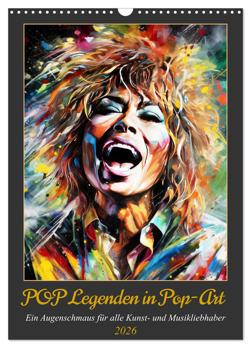 POP Legends in Pop Art (CALVENDO Monthly Calendar 2026)