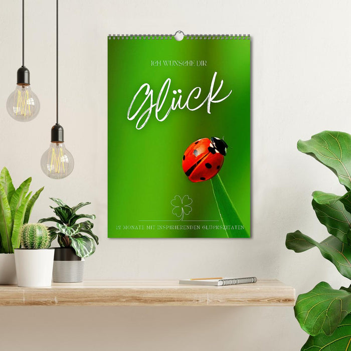 I WISH YOU HAPPINESS - 12 months of inspirational happiness quotes (CALVENDO Monthly Calendar 2026)