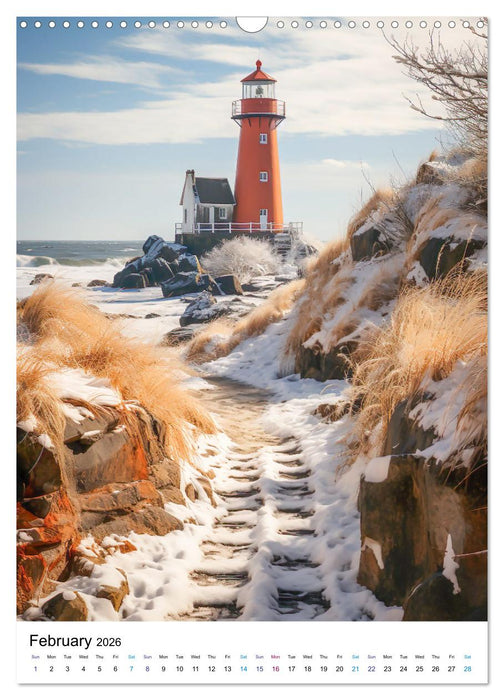 Coastal lights (CALVENDO Monthly Calendar 2026)