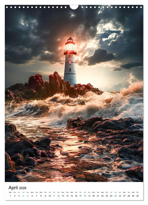 Coastal lights (CALVENDO Monthly Calendar 2026)