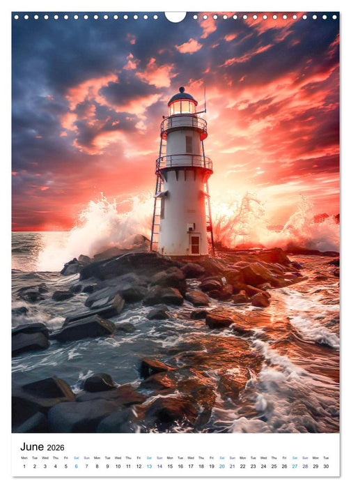 Coastal lights (CALVENDO Monthly Calendar 2026)