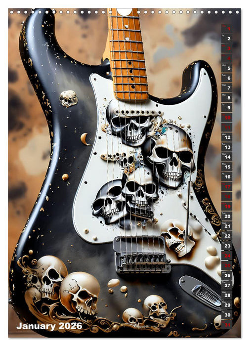 Fantastic guitars (CALVENDO Monthly Calendar 2026)