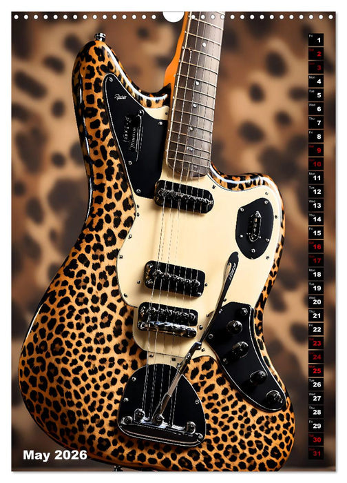 Fantastic guitars (CALVENDO Monthly Calendar 2026)
