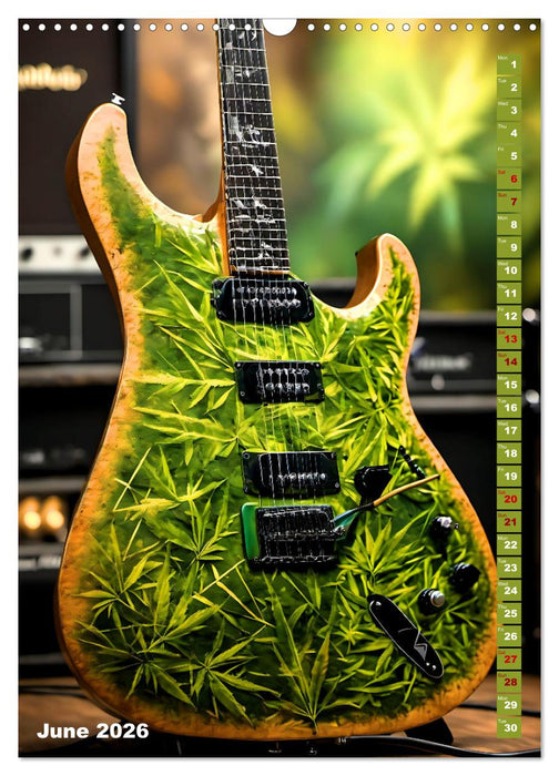 Fantastic guitars (CALVENDO Monthly Calendar 2026)