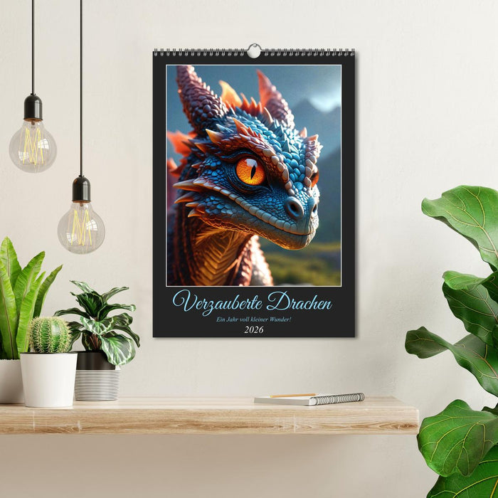 Enchanted dragons: A year full of little wonders! (CALVENDO Monthly Calendar 2026)