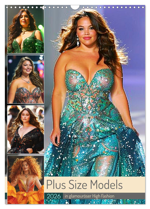 Plus Size Models in glamouröser High Fashion (CALVENDO Monthly Calendar 2026)