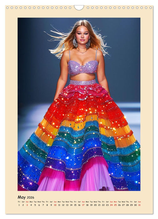 Plus Size Models in glamouröser High Fashion (CALVENDO Monthly Calendar 2026)