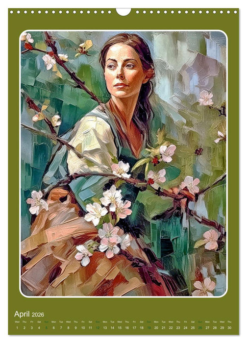 Twelve months with twelve women (CALVENDO Monthly Calendar 2026)