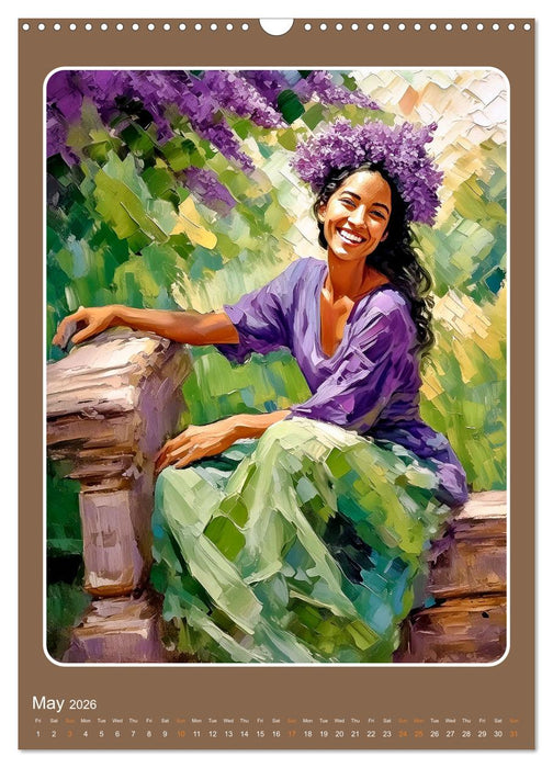 Twelve months with twelve women (CALVENDO Monthly Calendar 2026)