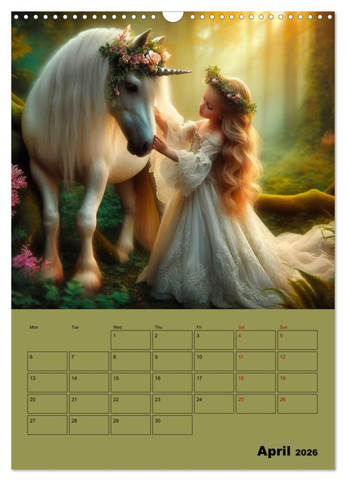 Royal moments - Little princess in the fairytale forest (CALVENDO Monthly Calendar 2026)