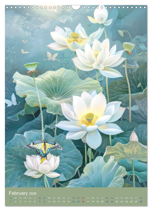 Animals and nature - Asian style (CALVENDO Monthly Calendar 2026)