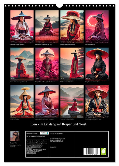 Zen - in harmony with body and mind (CALVENDO Monthly Calendar 2026)
