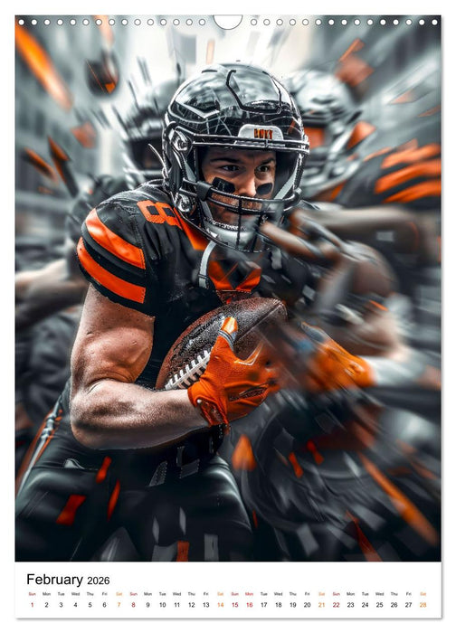 American Football - coole Männer (CALVENDO Monthly Calendar 2026)