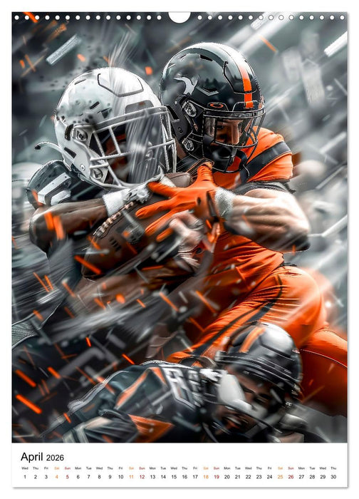 American Football - coole Männer (CALVENDO Monthly Calendar 2026)
