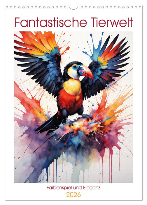 Fantastic animal world: play of colors and elegance (CALVENDO Monthly Calendar 2026)