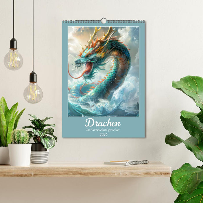 Dragons - Spotted in fantasy land (CALVENDO Monthly Calendar 2026)