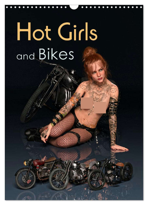 Hot Girls and Bikes (CALVENDO Monthly Calendar 2026)