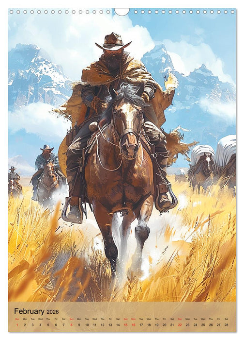 The Wild West. The fascination of an era (CALVENDO Monthly Calendar 2026)