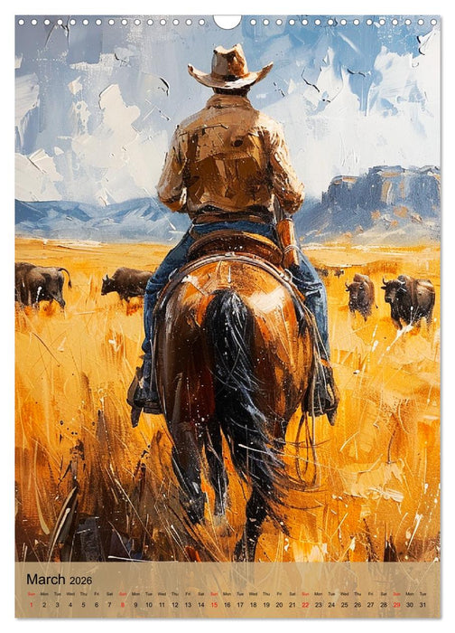 The Wild West. The fascination of an era (CALVENDO Monthly Calendar 2026)