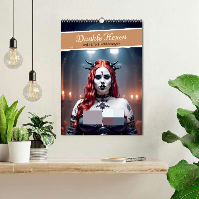 Dark witches and dark temptations (CALVENDO Monthly Calendar 2026)