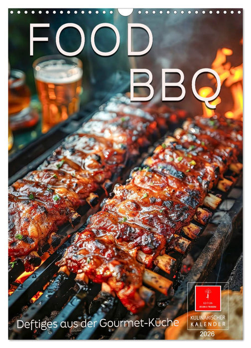 Food BBQ - hearty dishes from the gourmet kitchen (CALVENDO Monthly Calendar 2026)