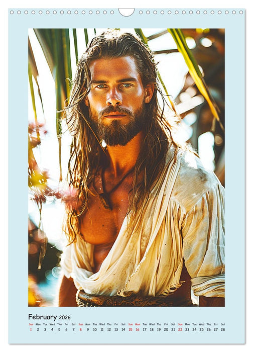 Summer at the beach. Men. Cool guys by the sea (CALVENDO Monthly Calendar 2026)