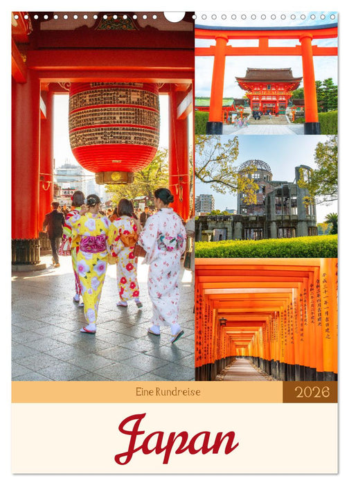 A round trip - Japan (CALVENDO Monthly Calendar 2026)