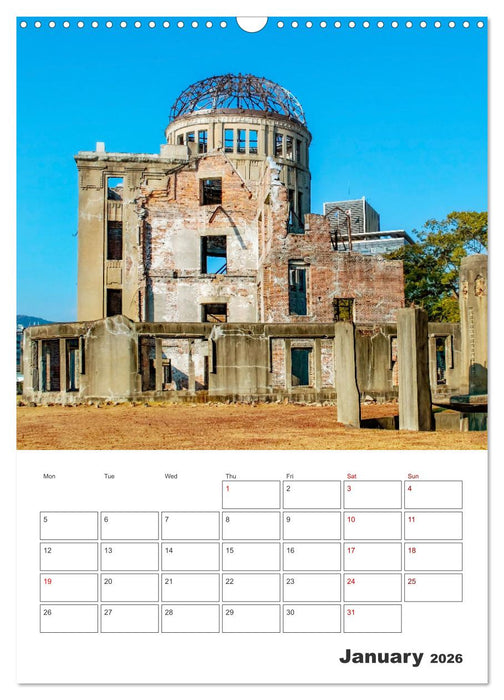 A round trip - Japan (CALVENDO Monthly Calendar 2026)