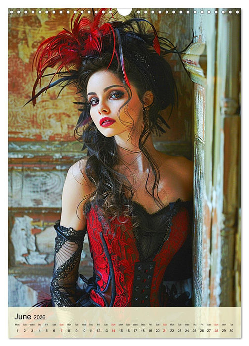Burlesque. Seductive women in the style of the 20s (CALVENDO Monthly Calendar 2026)