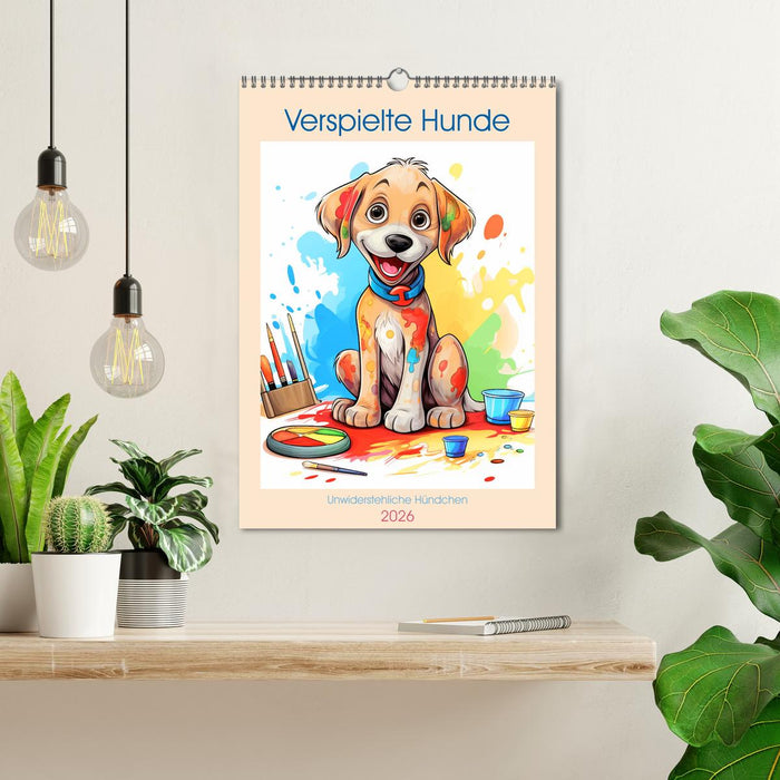 Playful dogs (CALVENDO Monthly Calendar 2026)
