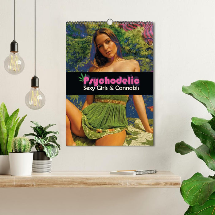 Psychodelic -Sexy Girls & Cannabis (CALVENDO Monthly Calendar 2026)
