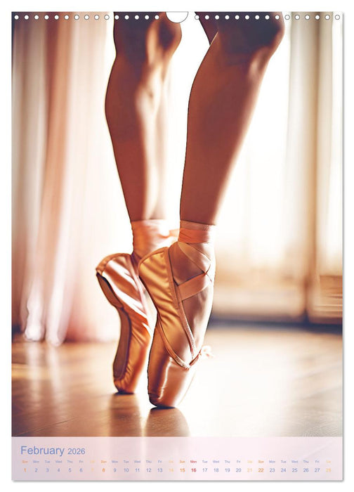 With tutu and pointe shoes Impressions from the ballet (CALVENDO Monthly Calendar 2026)