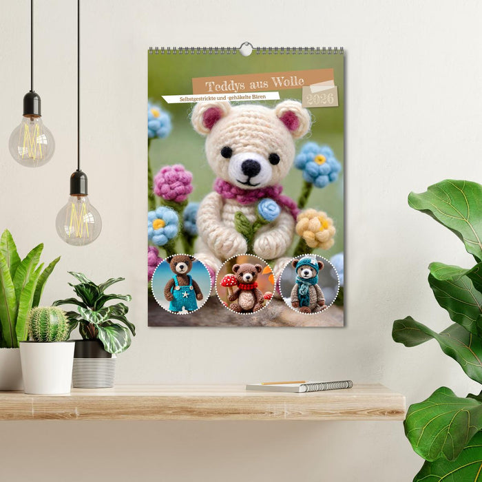 Wool teddies (CALVENDO Monthly Calendar 2026)