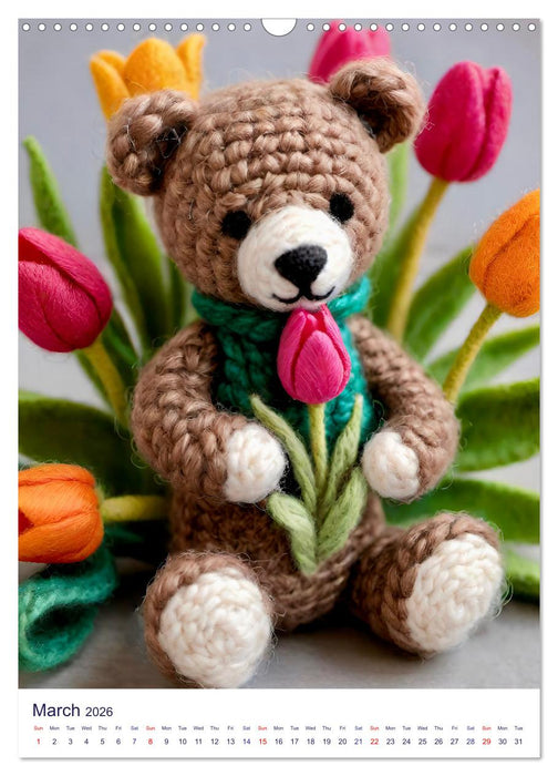 Wool teddies (CALVENDO Monthly Calendar 2026)