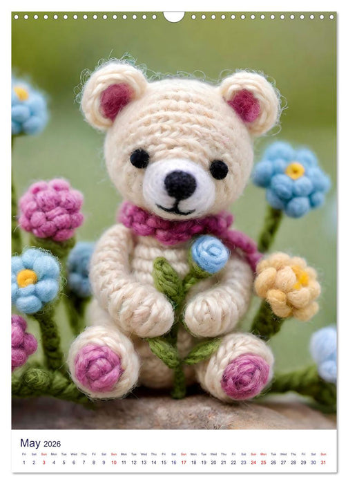 Wool teddies (CALVENDO Monthly Calendar 2026)