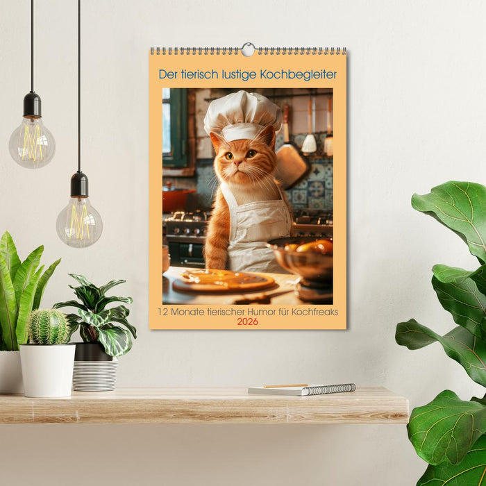 The beastly funny cooking companion (CALVENDO Monthly Calendar 2026)