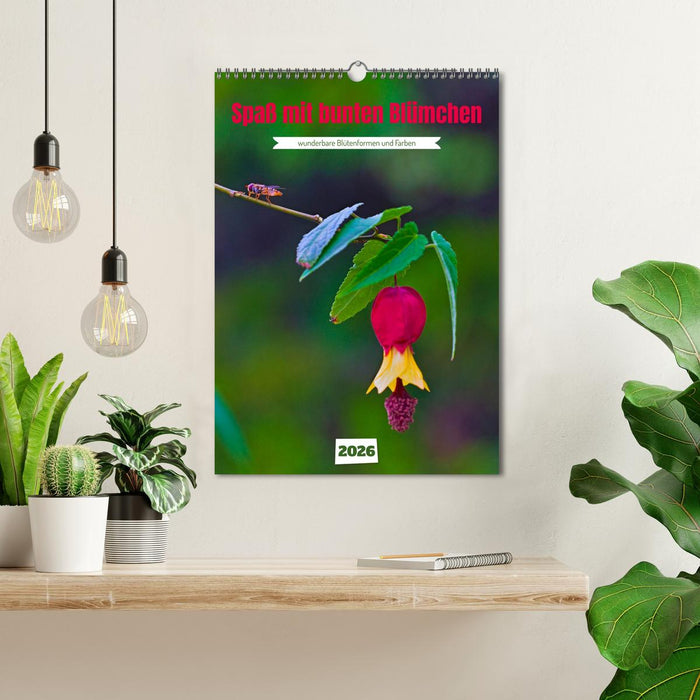 Fun with colorful flowers (CALVENDO Monthly Calendar 2026)