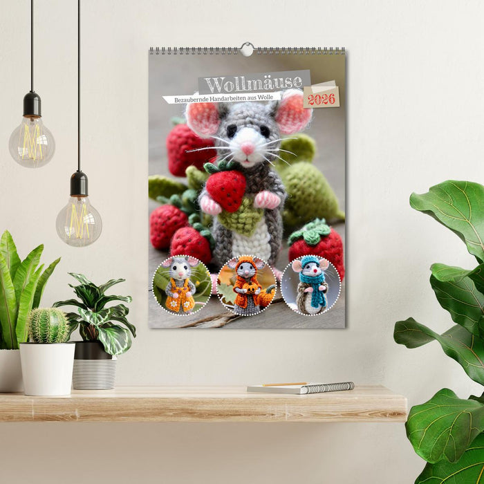 Woolly mice (CALVENDO Monthly Calendar 2026)