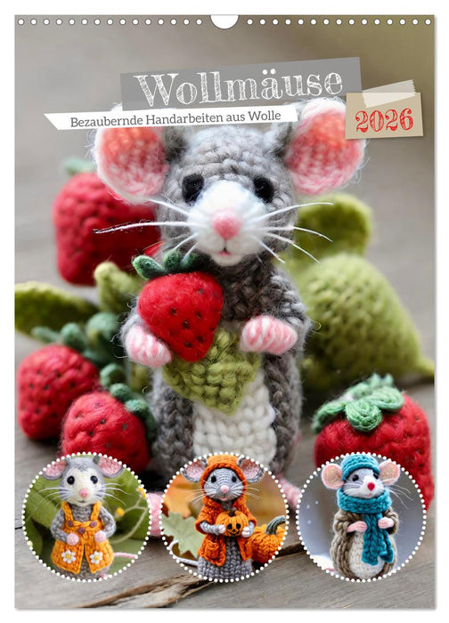 Woolly mice (CALVENDO Monthly Calendar 2026)