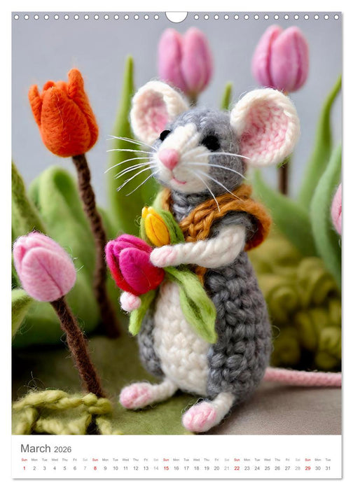 Woolly mice (CALVENDO Monthly Calendar 2026)