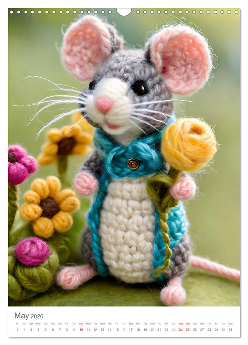 Woolly mice (CALVENDO Monthly Calendar 2026)