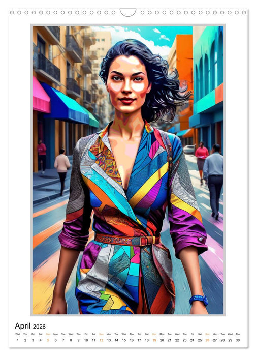 Modern Art Images of Women (CALVENDO Monthly Calendar 2026)