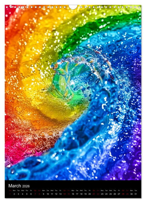 Dance of colors - Colorful through the year (CALVENDO Monthly Calendar 2026)
