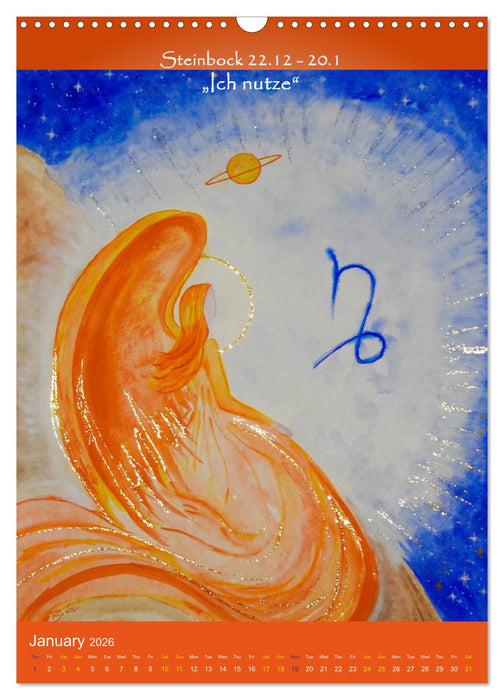 Your star sign as an angel (CALVENDO Monthly Calendar 2026)
