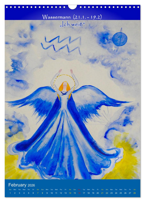Your star sign as an angel (CALVENDO Monthly Calendar 2026)
