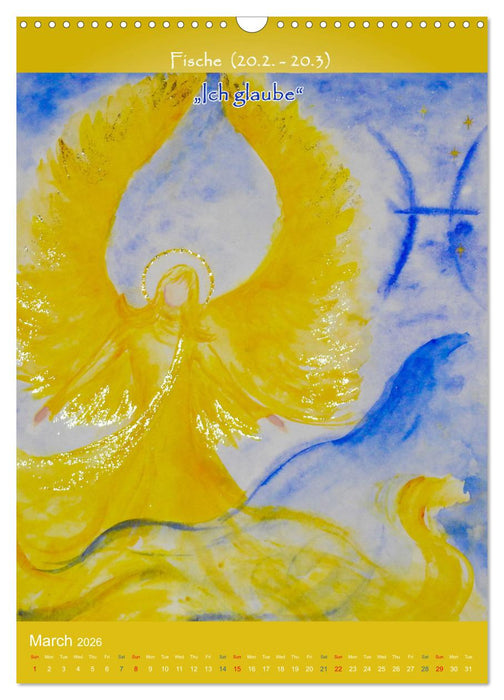 Your star sign as an angel (CALVENDO Monthly Calendar 2026)